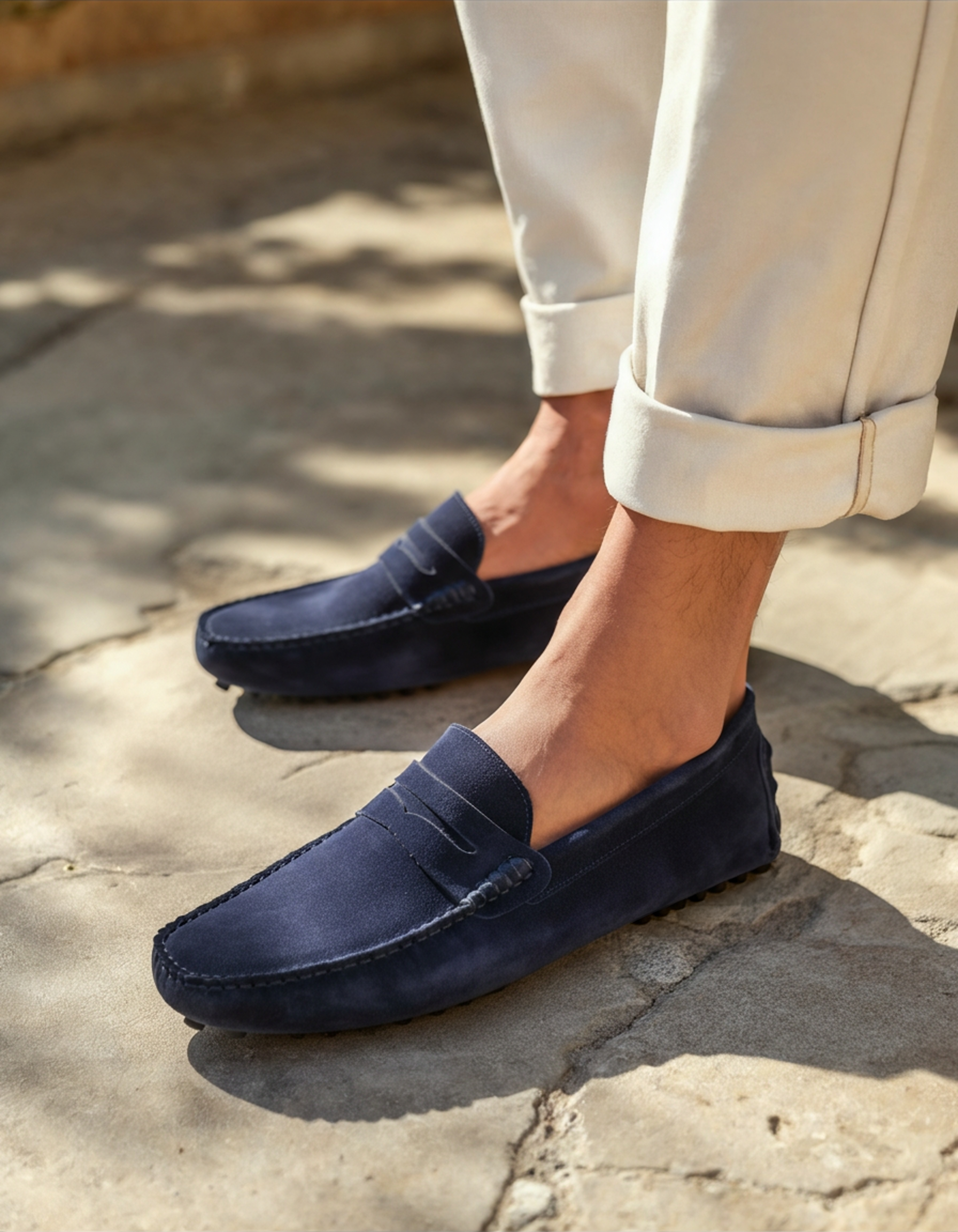 Suede Driver Slippers
